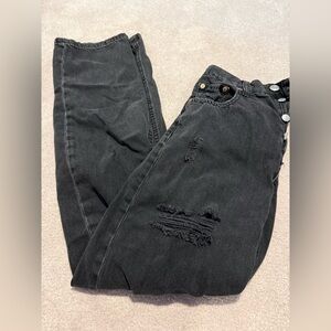 Aeropostale Black Distressed Boyfriend Jeans